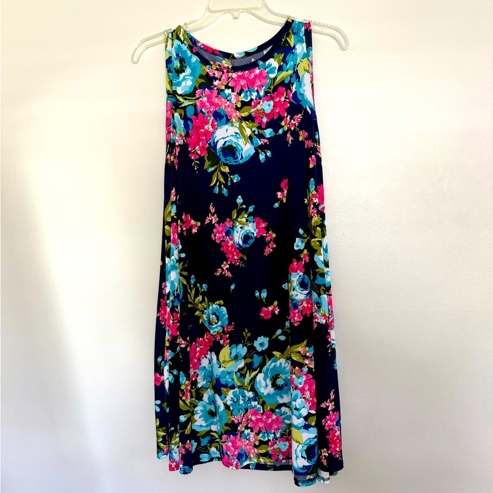 Blue Floral Dress